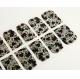 Traditional Chinese painting Finger Nail Stickers , 3D nail sticker Printing with stone