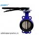 Water Stainless Steel Butterfly Valve SS304 Disc PN16  Wafer Type Butterfly Valve