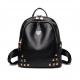 PU Leather Backpacks Women's   Pack Sacks Fashion Rivets Shoulder Bags