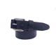 1 1/2 Black Cow Leather Belt For Jeans With Pin Buckle / Mens Black Casual Belt