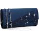 DASEIN WOMEN'S SATIN RHINESTONE CLUTCH EVENING BAGS SPARKLE GLITTER SHINY PURSE HANDBAG FOR PARTY WEDDING COCKTAIL PROM