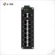 6 Port Managed Industrial Ethernet Switch with 3 1000Base-X SFP ports and 6 10/100Base-T(X) ports