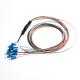 Multimedia Fiber Optic Pathc Cord 1310nm Blue FC UPC 12 Core Ribbon Pigtail