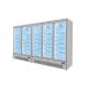 5 Adjustable Shelves Frozen Product Display Freezer Air Cooling With Glass Door