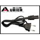 Black Color 2 Pin Brazil Power Cord Rubber Sheathed For Appliance 10A 250V