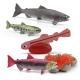5 PCS Sea Marine Animal Figures Ocean Creatures Action Figure Models Life Cycle Salmon Fish Figurine for Boys Girls Kids