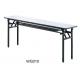 1.2mm Frame Oblong Banquet Table Fast Food Standing Table Black Powder Coated