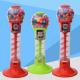 PC / ABS Metal Material 1 Player Spiral Gumball Machine For Shopping Mall