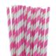 multi-type Decorative pattern colorful paper straws with 26mm length