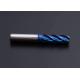 Blue Coating 1/8 Inch Tungsten Carbide End Mill 2 Flute 3 Flute 4 Flute Cutter Long Length Shank