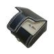 Black Cardboard Paper Ring Box wrapped in PU leather with stitch frame