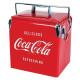 Portable SGS Red 13L Metal Retro Cooler / Vintage Metal Cooler Box