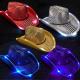 Neon Flash LED Light Up Hats Glow In Dark Flashing Lighted Cowboy Hats 5 Colors