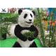 Zoo Park Realistic Animatronic Animals Panda Statues For Theme Park Decoration