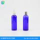 100ml blue Plastic bottles, 3.3oz cosmo round bottles, blue PET bottles