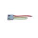 22 AWG 3 Pins Female 2.54mm Electrical Wiring Harness