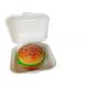 Bagasse Burger 6 Inch Biodegradable Takeout Containers