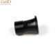 Custom black ABS Rod Pipe Plastic thread injection parts