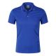 Eco Friendly SGS Blue Polo T Shirt Custom Applique Logo