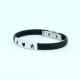 Factory Direct Stainless Steel High Quality Silicone Bracelet Bangle LBI10