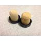 Synthetic cork T-cap stopper wiht bevelled edge