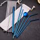 High Gloss Reusable Straight Stainless Steel Straw Spoon