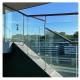 OEM Clear Safety Balcony Glass Railing Panels With Anti Rust Clamps For Pool Decks