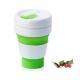 Portable Collapsible Travel Water Bottle , Non Toxic Foldable Silicone Coffee Cup