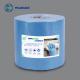 Oil Absorbing Disposable Low Lint Wipes For Cleaning Blue Enhanced Wiper Paper Roll Industrial