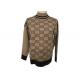 Letters Jacquard Womens Knit Pullover Sweater Drop Shoulder Chinese OEM Factory
