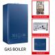 28kw Gas Wall Hung Boiler Blue Shell Touch Screen Small Lpg Combi Boiler