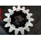 16 Module 15T Gear Grinding Metal Spur Gear With Straight Sided Spline