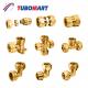 Brass PEX Pipe Compression Fittings Chrome Plated For Leak Proof Connections