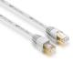 Highly Efficient 6.0mm Cat 7 Shielded Ethernet Cable 20m 10m White