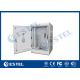 17U Aluminum Material Outdoor Telecom Cabinet With 300W 24VDC Air Conditioner