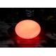 Oval Shaped Solar LED Ball PE Shell And ABS Base Material Size 35*35*27cm