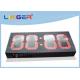 5 Voltage LED Digital Clock Display For Roadside Shop Customized Size