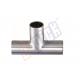 T Shape Welded Steel Pipe Fittings 304 SS Long Tee With Sanitary Grade