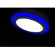 Commercial IP40 Round 240mm SMD AC Double Color Surface LED Panel Light 24W