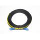 Durable Fiber Optic Flat Drop Cable Duplex SC to SC Patch Cord jumper