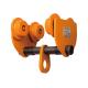 GCT610 Orange Chain Hoist Trolley , 10 Ton Manual Hoist Trolley