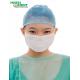 3 Ply Disposable Nonwoven Face Mask Ear Loop Tie On White/Blue/Green