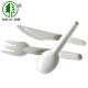 Zero Waste Compostable Bagasse Cutlery 158MM Biodegradable Spoons And Forks Knife