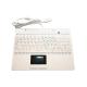 IP68 FCC CE RoHS-certified USB Silicone Rubber Keyboard with Touchpad for Medical Or Harsh Environment