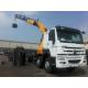 5610mm Span SQ16ZK4Q 16000kg HOWO 6×4 Chassis  Knuckle Boom Lorry Crane With 11m