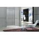 Clear / Printed Tempered Frameless Sliding Glass Doors With Stainless Steel Towel Bar