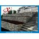 Cage Rock Gabion Wire Mesh , Containment Pvc Coated Gabion Baskets