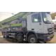 Used Zoomlion 56 meter  White Concrete Pump Truck With Benz Chassis