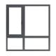 Chinese Top Hardware Double Casement Windows for Horizontal Opening Pattern at Prices