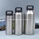 64oz Factory outlet growler bottle double wall 304 stainless steel beer growler with handle cap large capacity flask